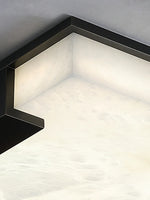 Stylish Black Square Alabaster Ceiling Light — image 11