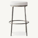 Thadeus Backless Fabric Swivel Bar and Counter Stool Living Room