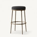 Thadeus Backless Fabric Swivel Bar and Counter Stool Living Room