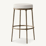 Thadeus Backless Fabric Swivel Bar and Counter Stool Living Room