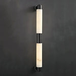 Tube Alabaster Cylinder Wall Lamp