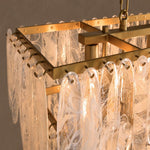 Veyravia Swirled Glass Linear Chandelier 56.5
