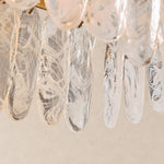 Veyravia Swirled Glass Linear Chandelier 56.5