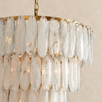 Veyravia Swirled Glass Tiered Round Chandelier 26–38