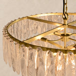 Veyravia Swirled Glass Tiered Round Chandelier 26–38