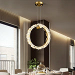 Vertical Ring Alabaster Pendant Lamp — image 4