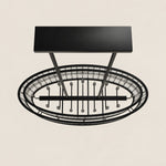 Waverique Clear Glass Rod Oval Chandelier 52