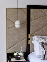 Alabaster Capsule Shaped Oval Pendant Lamp — image 24