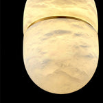 Alabaster Capsule Shaped Oval Pendant Lamp — image 28
