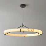 Alabaster Aura Circular Chandelier