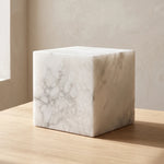 Alabaster Cubic Table Lamp