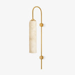 Alabaster Cylinder Tube Wall Sconce