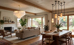 Alabaster Cylindrical Chain Chandelier