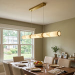 Alabaster Cylindrical Chandelier — image 2
