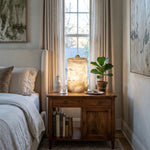 Alabaster Cylindrical Table Lamp — image 2