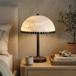 Alabaster Dome Trim Table Lamp — image 5