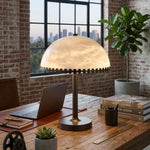 Alabaster Dome Trim Table Lamp — image 9
