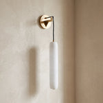 Alabaster Flute Wall Lamp