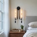 Alabaster Fontanelle Candlestick Wall Lamp
