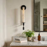 Alabaster Fontanelle Candlestick Wall Lamp