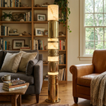 Alabaster Luxury Column Floor Lamp — image 4