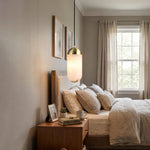Alabaster Moonshade Copper Pendant Lamp — image 2