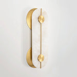 Alabaster Obvara Oval Wall Light