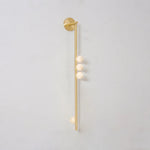 Alabaster Orb Asteria Brass Wall Sconce
