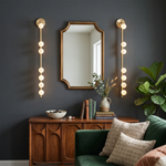 Alabaster Orb Asteria Brass Wall Sconce