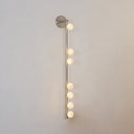 Alabaster Orb Asteria Brass Wall Sconce
