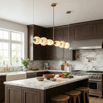 Alabaster Pebble Linear Chandelier — image 4