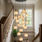 Alabaster Petal Cluster Chandelier