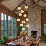 Alabaster Petal Cluster Chandelier