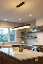 Alabaster Rectangle Linear Pendant Light — image 11
