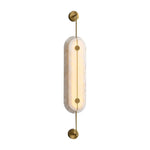 Alabaster Solvane Slender Oval Wall Sconce