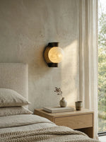 Alabaster Spherical Decorative Art Wall Lamp
