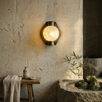 Alabaster Spherical Decorative Art Wall Lamp