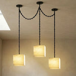 Alabaster Square Chain Chandelier