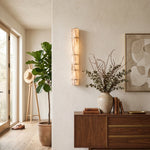 Alcott Fluted Alabaster Column Wall Sconce