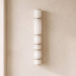 Alcott Fluted Alabaster Column Wall Sconce