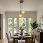 Ambrose Alabaster Globe Cascade Chandelier