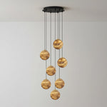 Ambrose Alabaster Globe Cascade Chandelier
