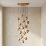 Ambrose Alabaster Globe Cascade Chandelier