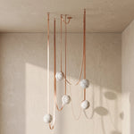 Anouk Draped Strap Alabaster Chandelier