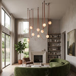 Anouk Draped Strap Alabaster Chandelier