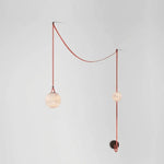 Anouk Draped Strap Alabaster Chandelier