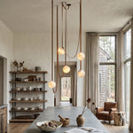 Anouk Draped Strap Alabaster Chandelier