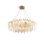Aveline Alabaster Petal Chandelier