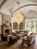 Aveline Alabaster Petal Chandelier