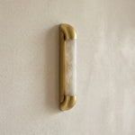 Aveline Bracketed Alabaster Wall Sconce